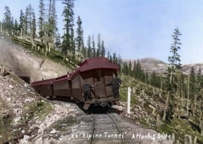 Alpine tunnel east side entry
