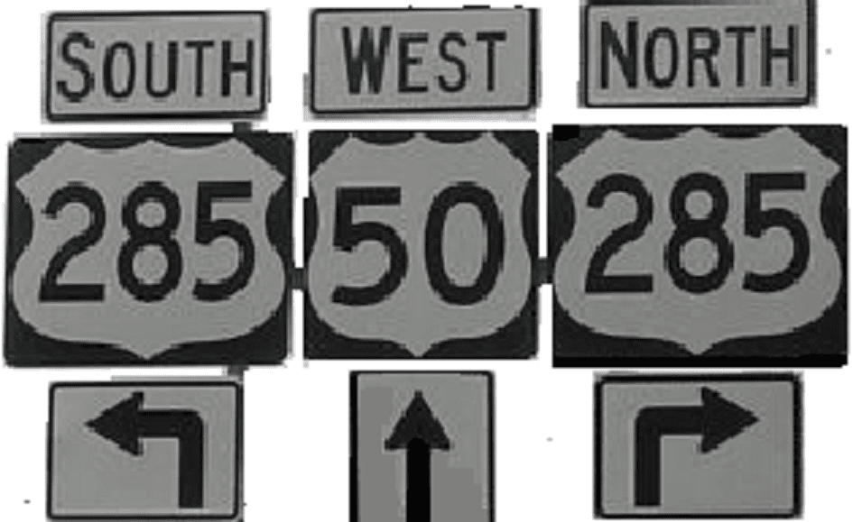 hwy signs X ROADS